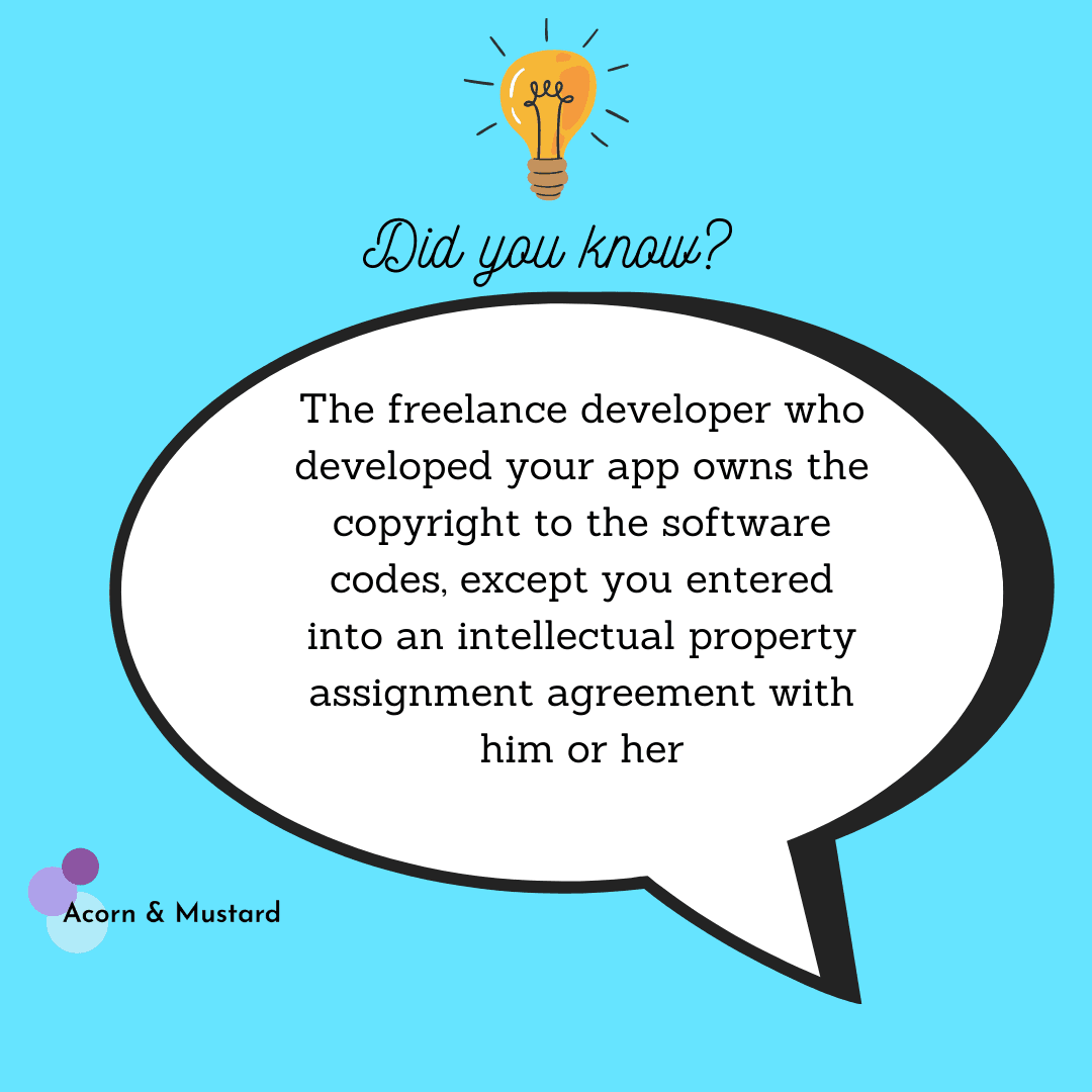 Who owns the App? The Freelancer or the Start-up